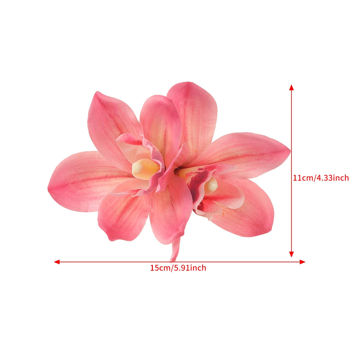 Orchideen-Blumen Haarklammer – Braut & Urlaubs Haaraccessoire Kaufschwan®