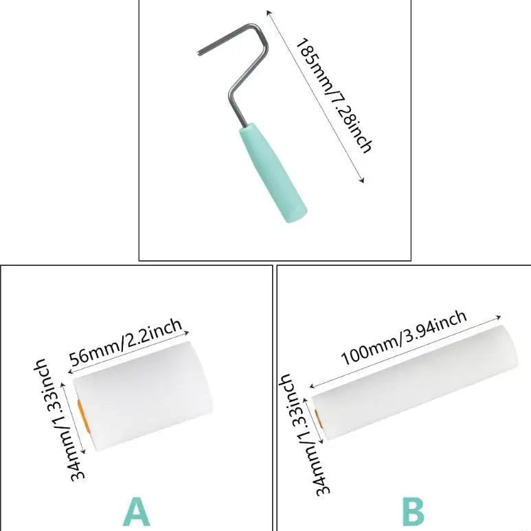 Schaumstoff Farbroller Set für Innenwand Malerarbeiten Kaufschwan®