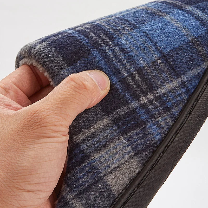 Herren Plüsch Hausschuhe | Bequeme Memory Foam Schuhe | Winter Warm & Weich Schlafzimmer Hausschuhe Kaufschwan®