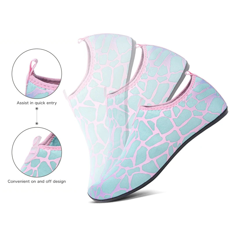 Damen Wasserschuhe Schnell Trocknend – Bequeme Strand & Yoga Schuhe, Atmungsaktive Badeschuhe Kaufschwan®