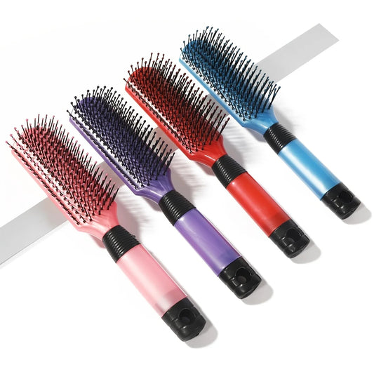Kunststoff Entwirrungs-Haarbürste – Massagekamm für Alle Haartypen | Unisex Friseur-Werkzeug für Damen & Herren