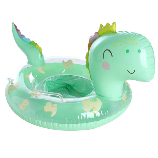 Baby Schwimmring Dinosaurier – Aufblasbarer Poolreifen für Kleinkinder & Kinder Kaufschwan® Grün