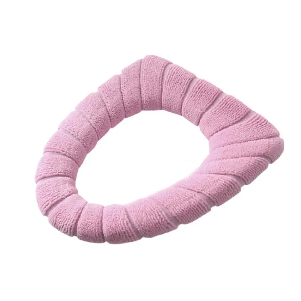 Warme WC-Sitzauflage – Strick-Toilettensitzbezug für Winter | Weiche O-förmige Waschbare Toilettenauflage in Einfarbigem Design (1 Stück) Kaufschwan®
