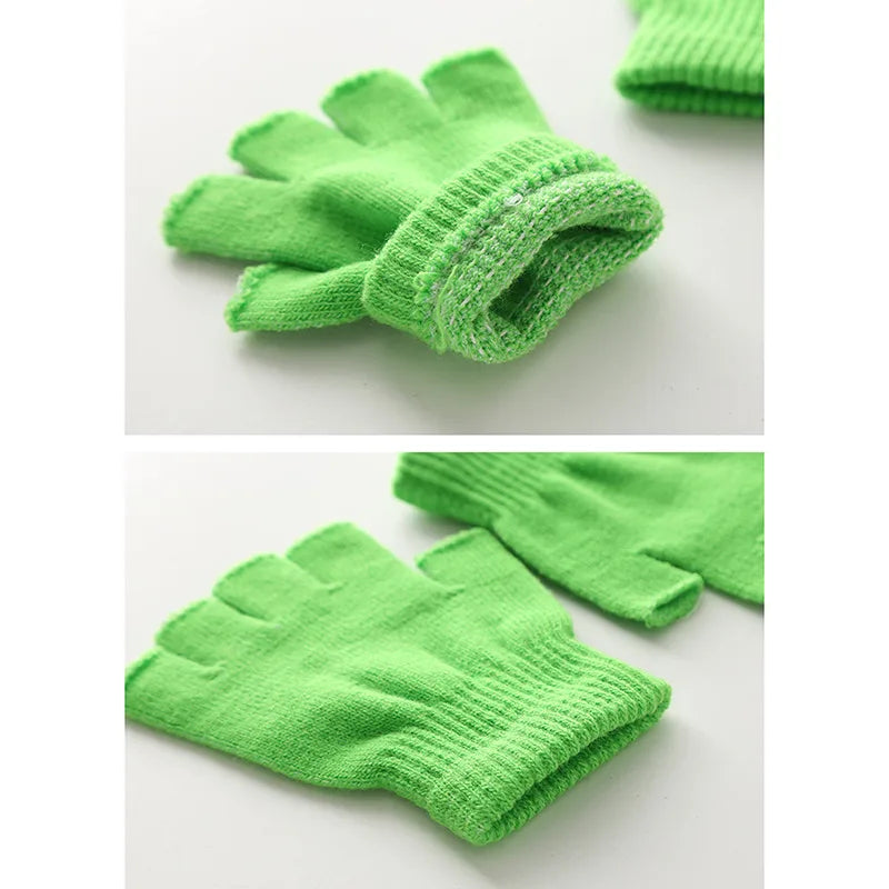 Winter Touchscreen Strickhandschuhe – Warme Unisex Vollfinger Handschuhe | Verdickte Strickhandschuhe aus Kunstwolle für Damen & Herren