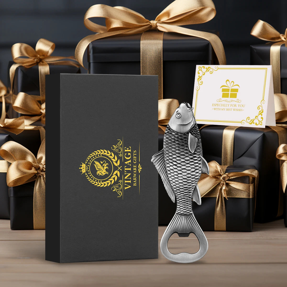 Karpfen Fisch Flaschenöffner – Metall Angel Design Geschenk für Männer Kaufschwan®