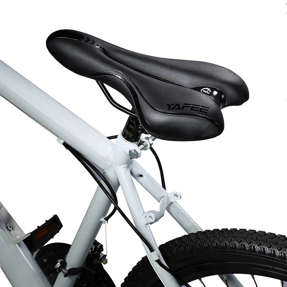 Mountainbike Fahrradsattel – Bequemer Weicher Rennradsitz mit Hohlraum | Verschleißfester Komfort Sattel für Sport & Fitness Kaufschwan®