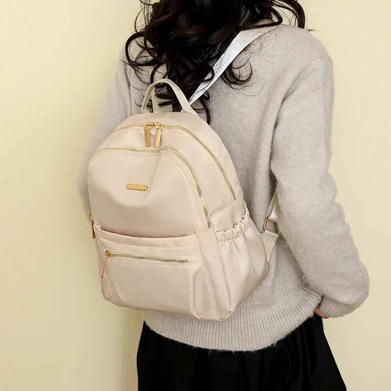 Großraum-Rucksack für Damen | Nylon Freizeit-Reise-Rucksack | Vielseitiger Solider Tagesrucksack für Frauen Kaufschwan®