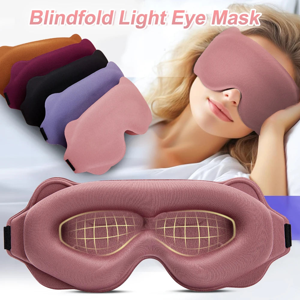 Schlafmaske Augenklappe | Leichte Reise-Augenmaske | Tragbare 3D Schlafmaske für Nacht & Entspannung Kaufschwan®