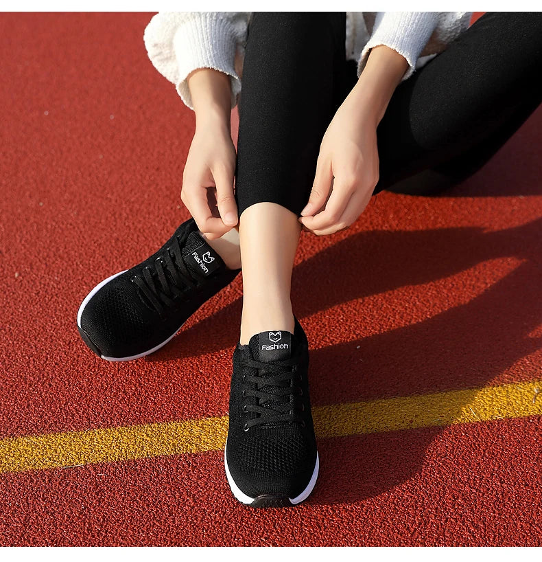 Damen Sportschuhe – Modische Plateau-Sneaker | Frühling & Winter Freizeitschuhe & Laufschuhe für Frauen Kaufschwan®