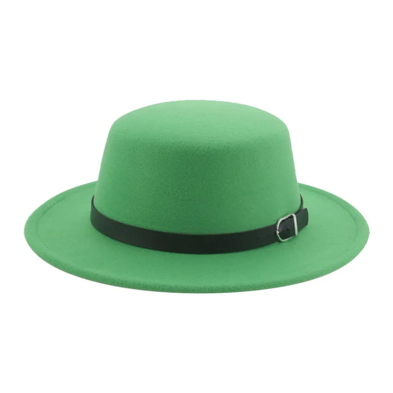 Gefilzter Herren Hut – Einfarbiger Klassischer Fedora mit Gürtelband, Casual & Formeller Winterhut Kaufschwan®