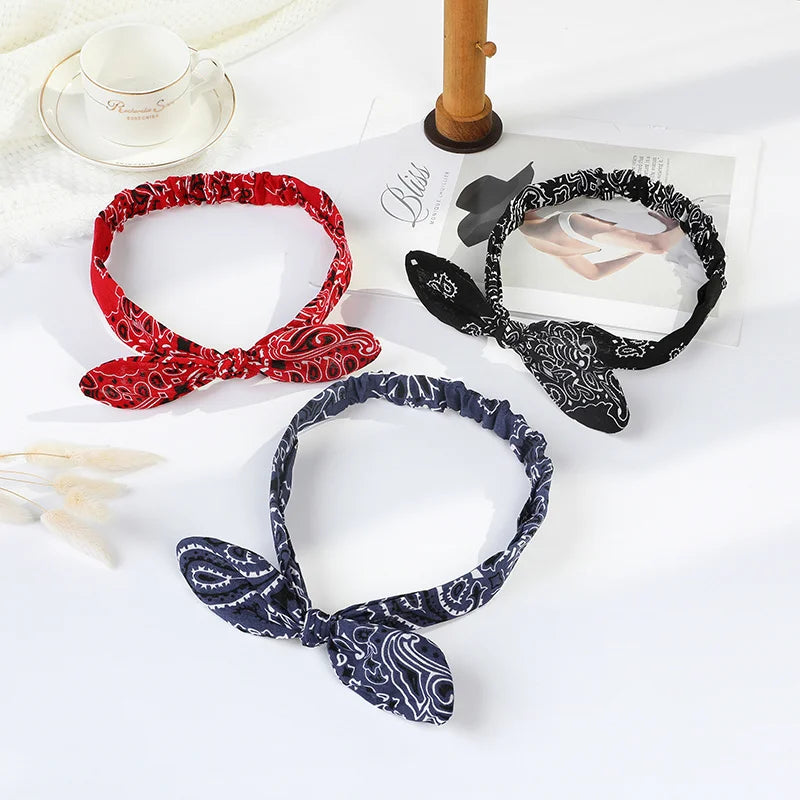Bandana Haarreif mit Schleife – Geknotetes Turban-Haarreif für Damen & Mädchen Kaufschwan®