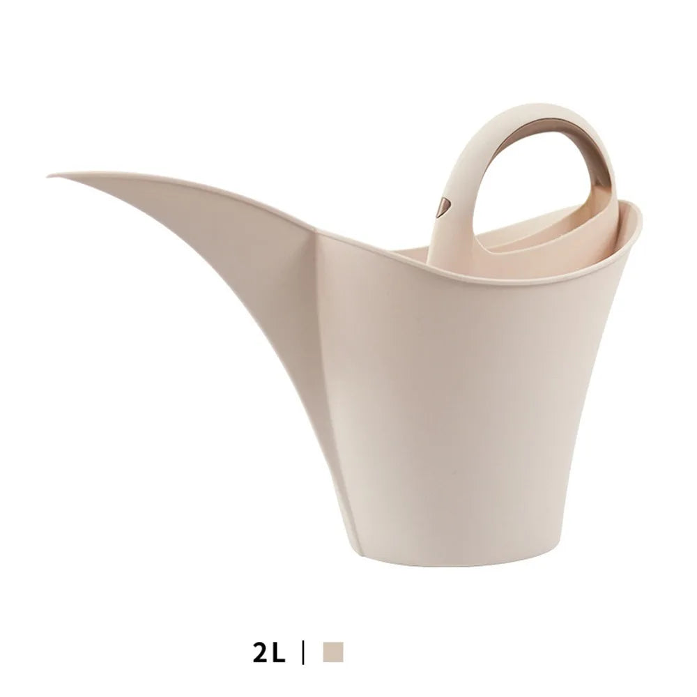 Vintage Plastics Watering Can Large Capacity Garden Water Spraying Pot Home Watering Pot Kaufschwan® Beige
