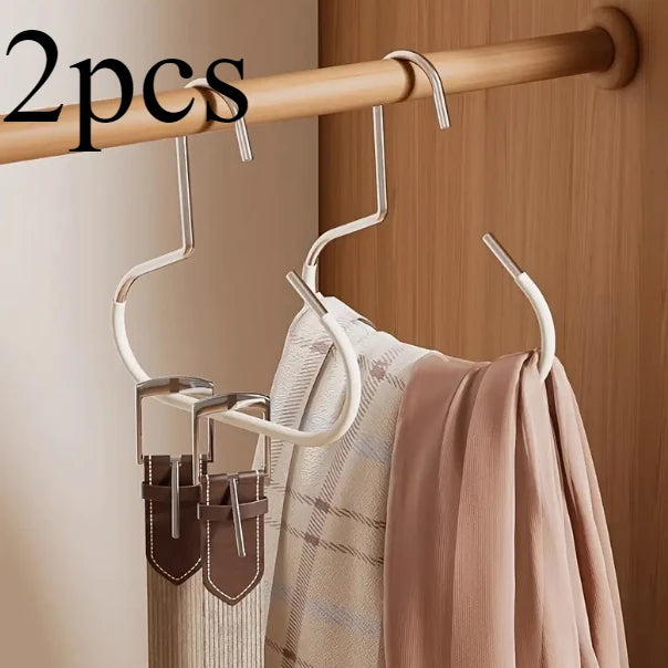 Einfache Hut Aufbewahrungshaken – Metall Organizer für Hüte, Schals, Gürtel und BHs Kaufschwan® 2 Stück – Weiß