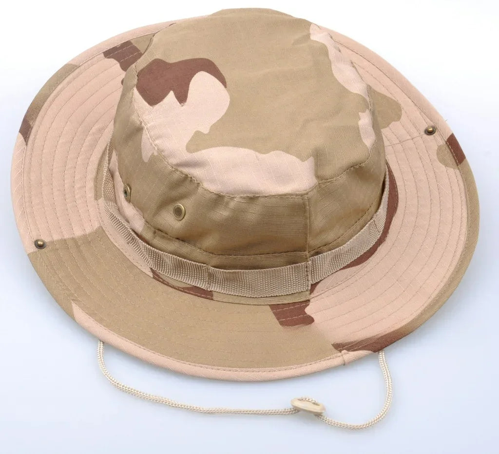 Sonnenhut Anglerhut für Herren – Camouflage Outdoorhut, Sonnenschutz für Jagd, Angeln, Wandern & Camping Kaufschwan® Design 6