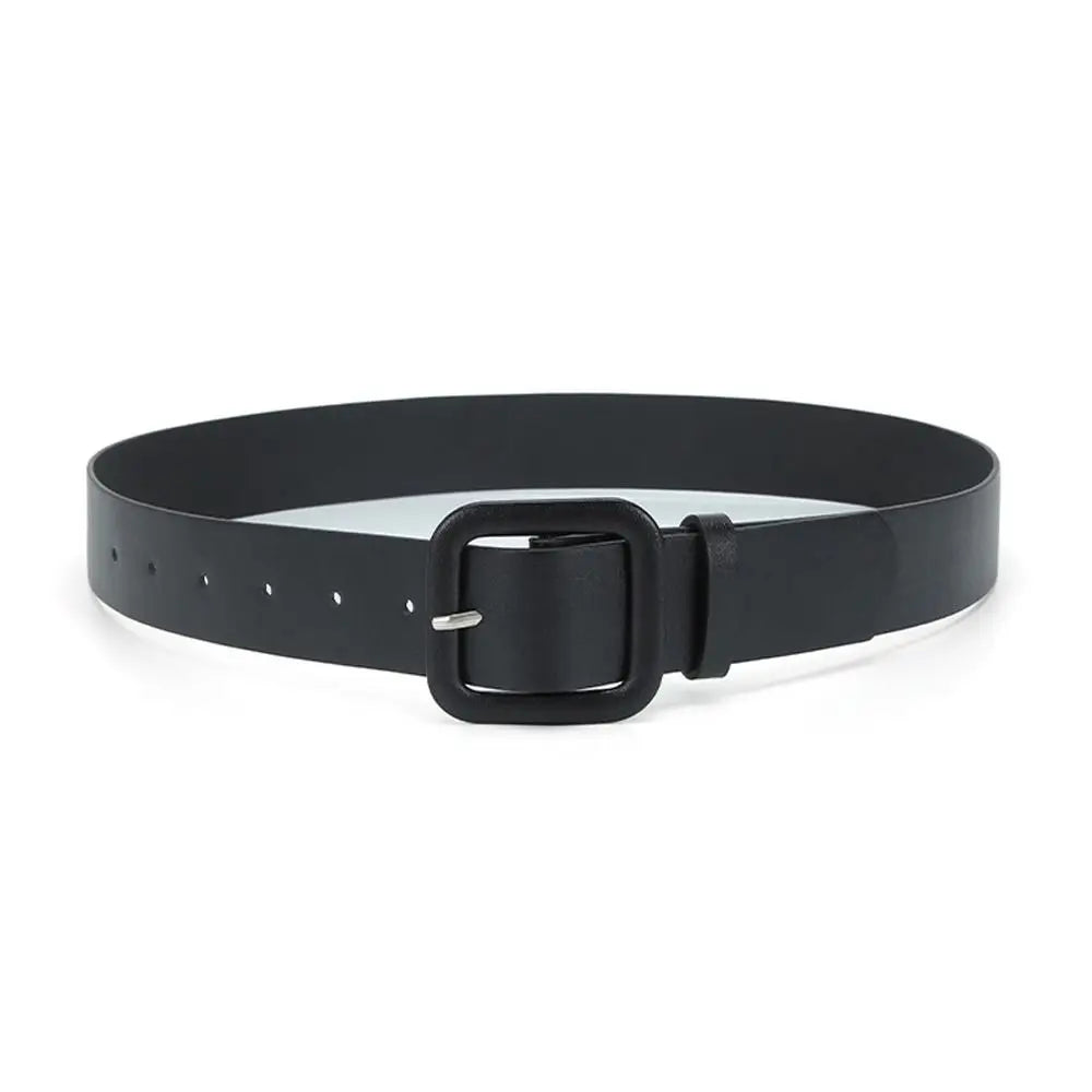 Modischer Damen Gürtel – Schlicht & Bunt | Vintage Gürtel mit Quadratischer Schnalle aus PU-Leder für Kleider & Jeans