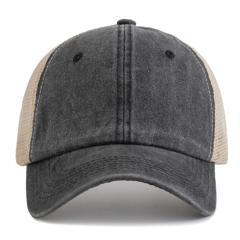 Hot Sale Unisex Trucker Hut | Mehrfarbige Einfarbige Baseballkappe | Washed Cotton Kappe für Herren & Damen Kaufschwan®
