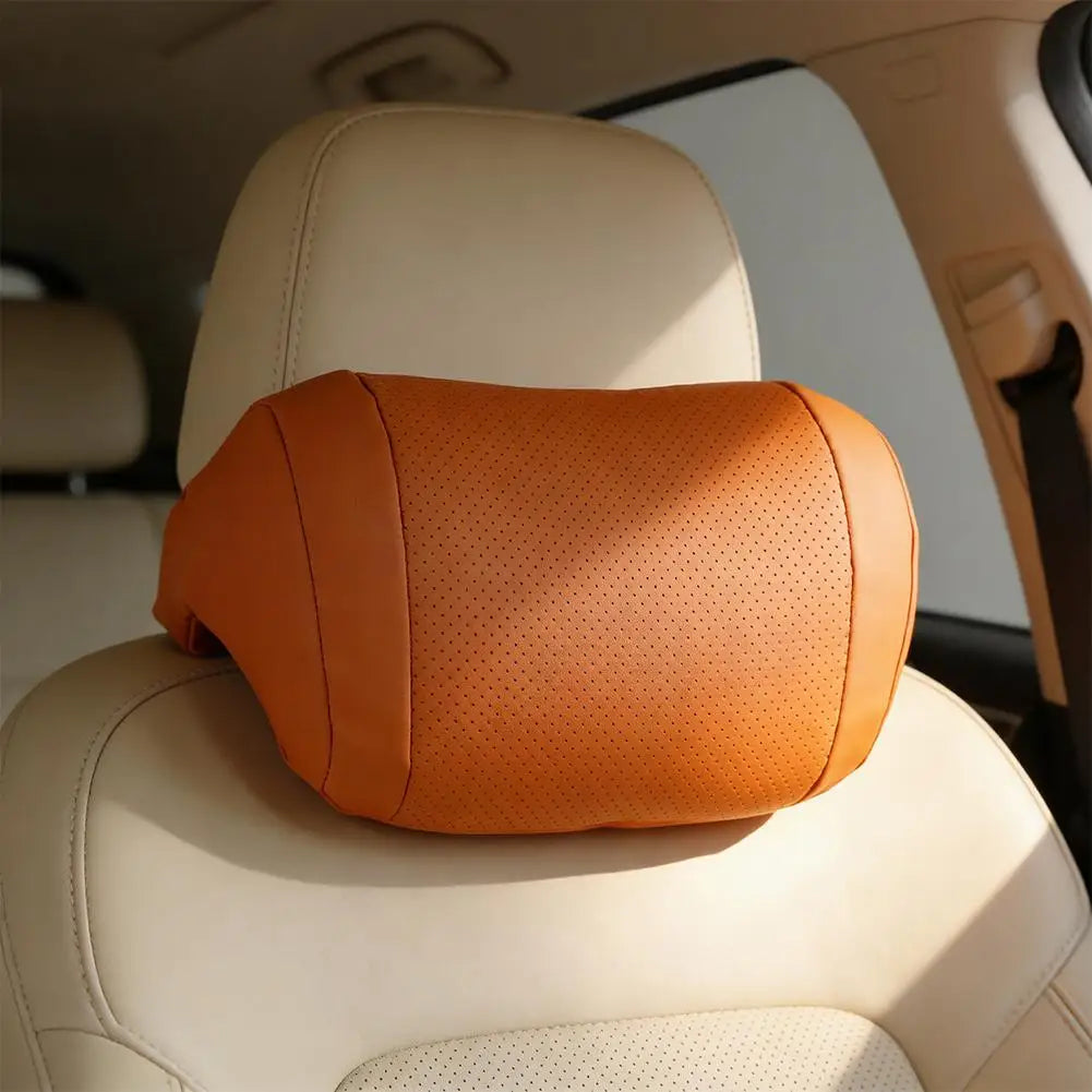 Universelles Auto-Nackenkissen für Kopfstütze – Ergonomische 3D-Form mit Weicher Flauschiger Nackenstütze Kaufschwan®