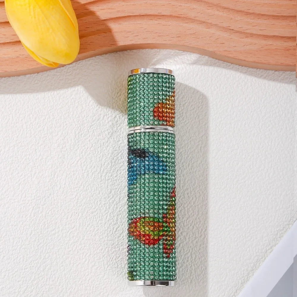 10ml Mini Parfüm Nachfüllflasche – Glitzer Diamond Spray Atomizer | Nachfüllbarer Reise-Parfümsprüher Kaufschwan® Design 1