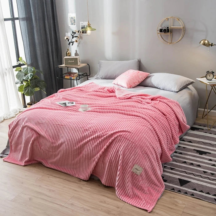 Flanell-Bettdecke – Weiche & Warme Kuscheldecke für Einzel-, Queen- & King-Size-Betten