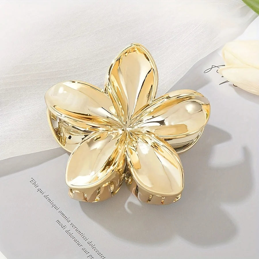 Große Blumen-Haarklammer – Elegantes Haaraccessoire mit Blumenmuster für Damen Kaufschwan®