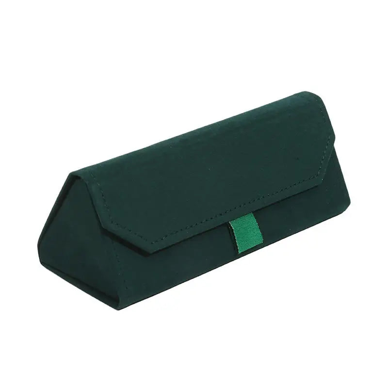 Samt Dreieck Faltbares Brillenetui – Elegantes Hartschalen Etui für Sonnenbrillen und Lesebrillen Kaufschwan®