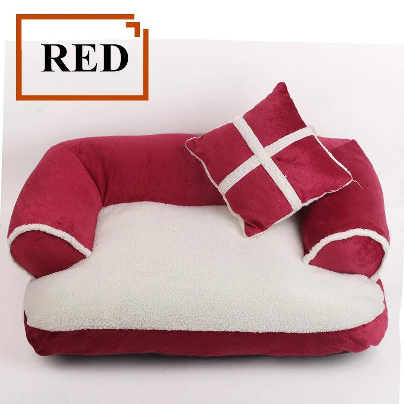 Klassisches England Haustierbett – Weiches Warmes Hunde- & Katzen Sofa Nest Kaufschwan®