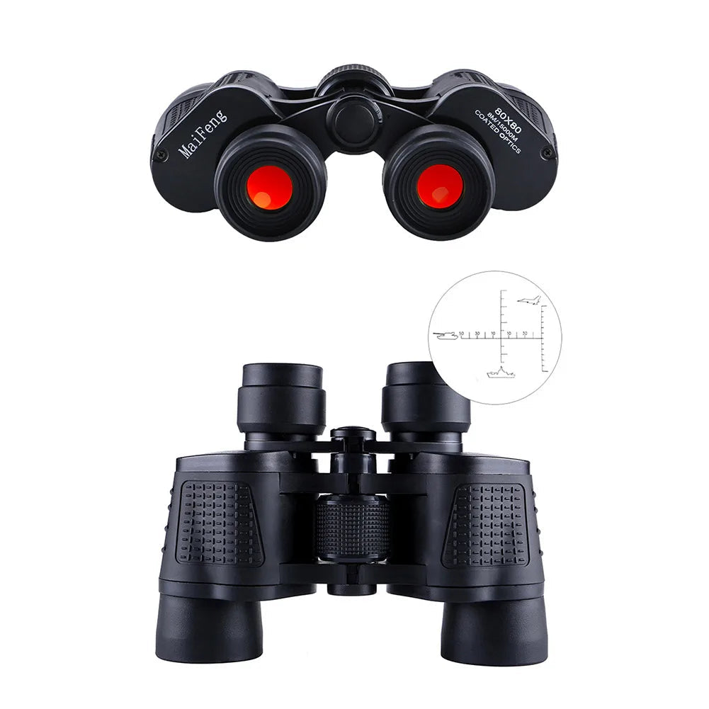 80x80 Outdoor Fernglas – Tragbares Hochvergrößerungs- Linsenfernglas mit Aufbewahrungstasche für Sport, Konzerte & Vogelbeobachtung Kaufschwan®