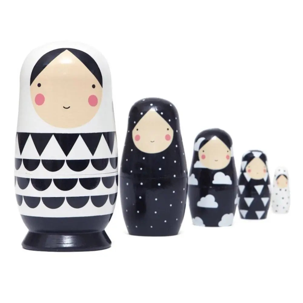 Holz-Matrjoschka – Russische Nestpuppen Set | Dekoration & Spielzeug Geschenk für Kinder