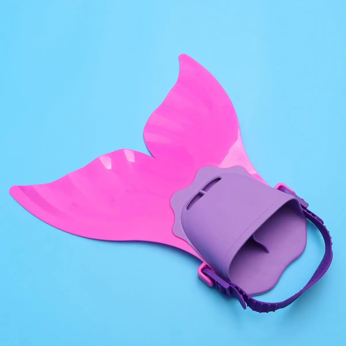 Kinder Meerjungfrau Monoflosse | Pinke Trainingsflosse | Membranflossen für Pool, Tauchen & Strandspaß Kaufschwan®