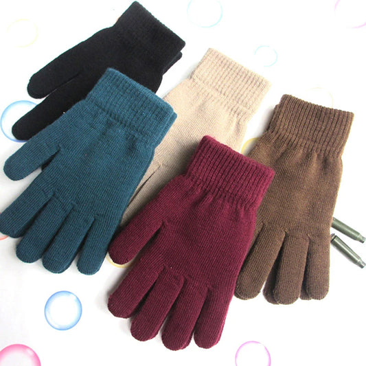 Damen Kaschmir Optik Strickhandschuhe – Warme Vollfinger Handschuhe mit Futter | Winter & Herbst Handwärmer, Ski & Outdoor Kurzarm-Handschuhe Kaufschwan®