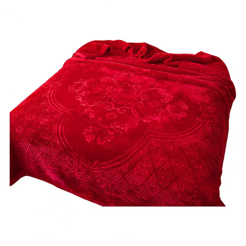 Extra Kuschelige Schwere Doppel-Lagige Flauschige Flanell-Decke mit Blumenmuster – Luxuriöser Überwurf für maximalen Komfort Kaufschwan® Motiv 14 Other