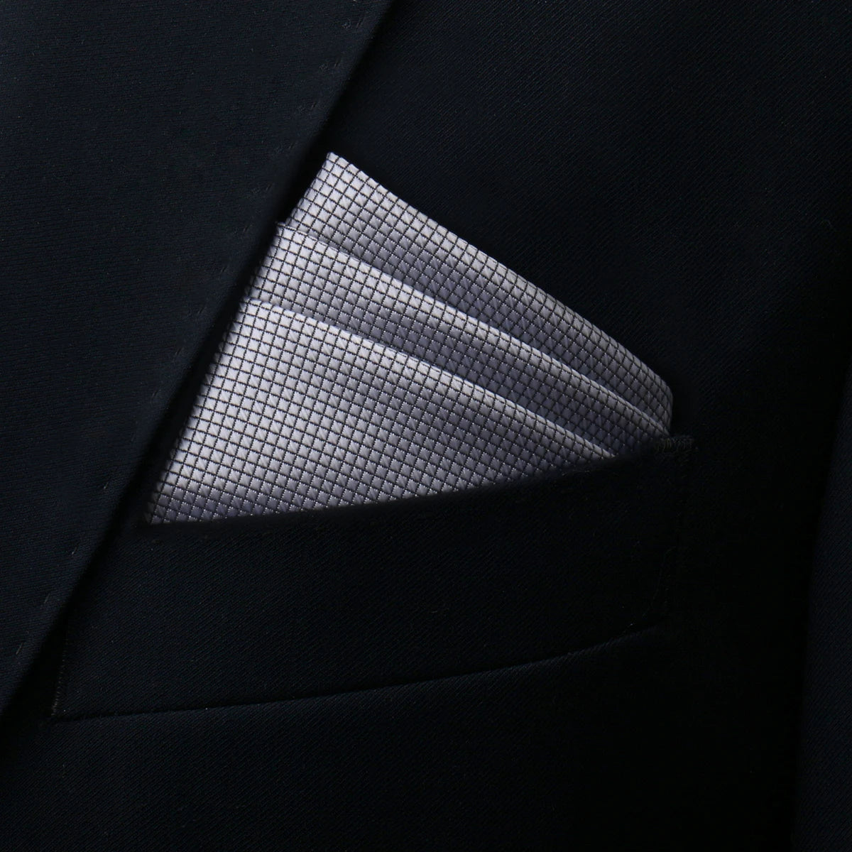 Neues Stil Herren Einstecktuch – Schwarzes Taschentuch Anzug Accessoire für Hochzeit, Party & Geburtstagsgeschenk