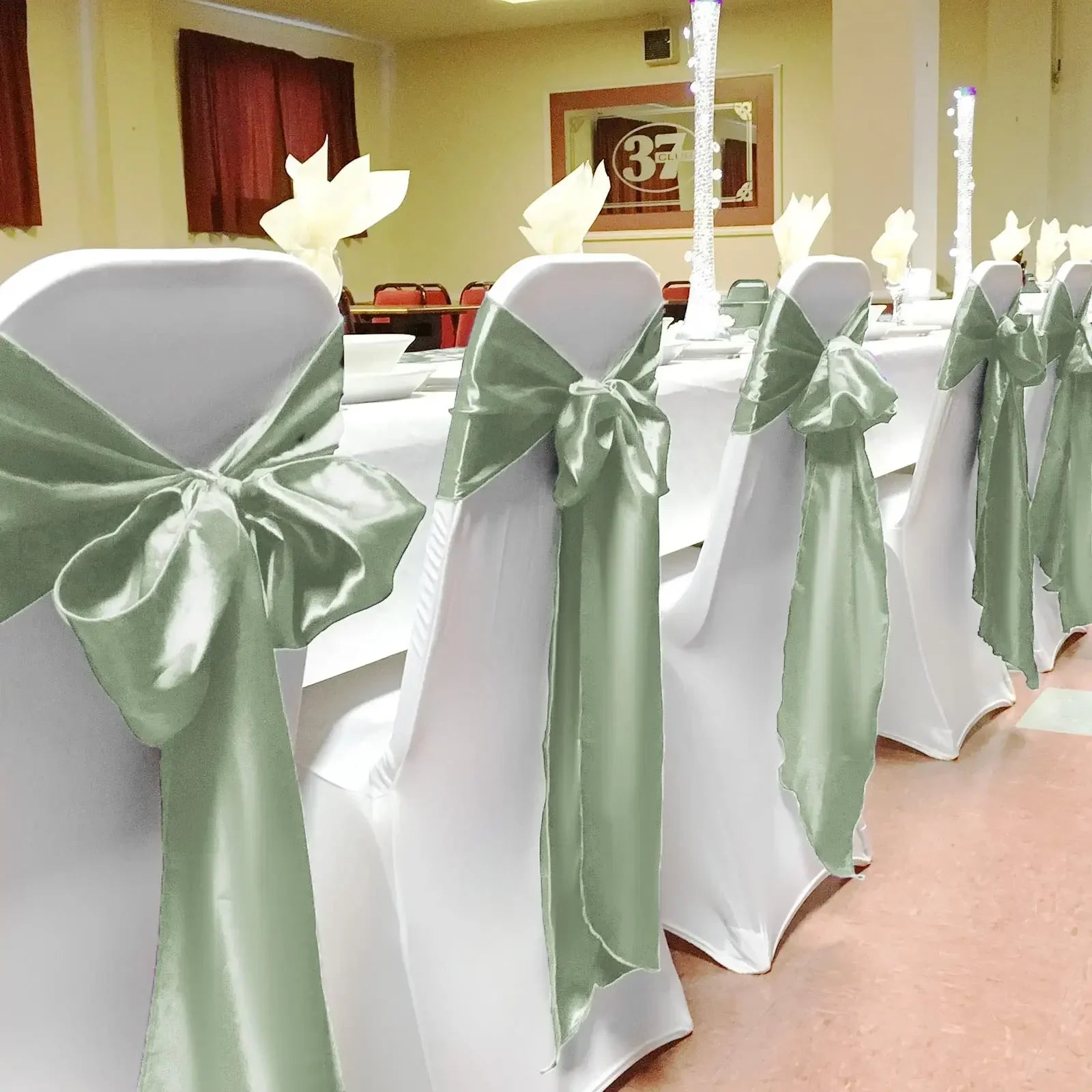Satin Stuhlschleifen – Hochzeits Schleifenband für Stuhl Dekoration Kaufschwan®