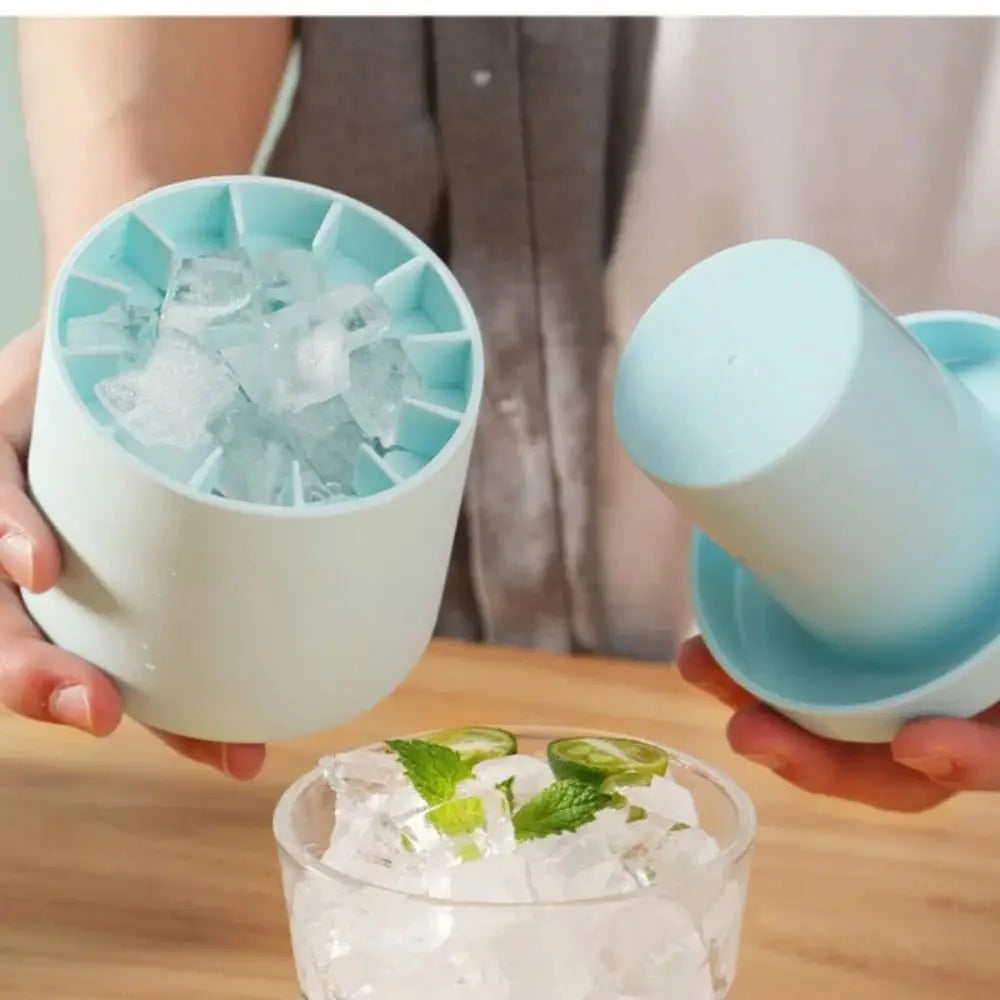 Kompakte Eiswürfelform aus Silikon – Schnelle Eiswürfel für Zuhause, Partys & kalte Getränke Kaufschwan®