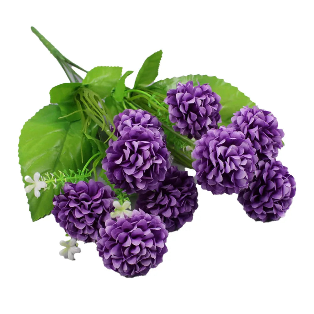 Mehrfarbige Künstliche Seidenhortensien – Kleiner Blumenstrauß für Hochzeit, Weihnachten, Party & DIY Wohnungsdekoration Kaufschwan®