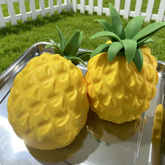 Jumbo Ananas-Squishy-Stressball – Weiches Slow-Rising Knautsch-, Fidget- & Sensorikspielzeug zum Stressabbau, Schreibtisch-Accessoire & Partygeschenk Kaufschwan®