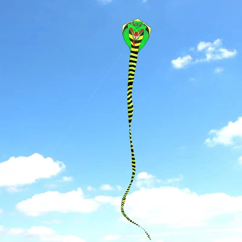 Großer Kobra-Schlangendrachen – Langer Nylondrachen mit Flugschnur für Kinder, Strand und Freizeit im Freien Kaufschwan®