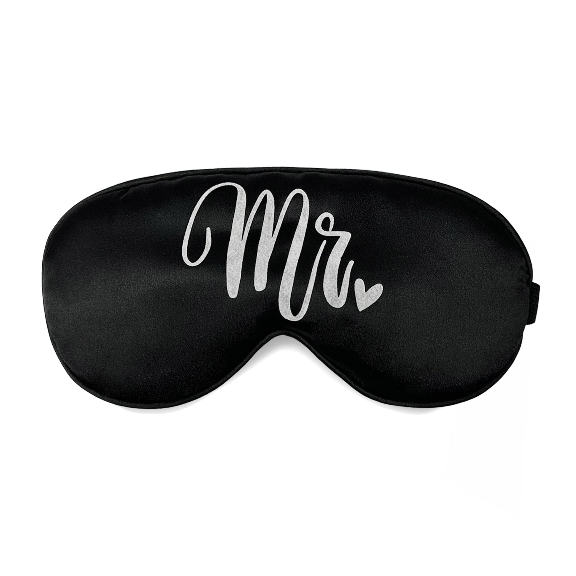 Mr & Mrs Seidige Schlafmasken-Set | Verstellbares Elastisches Band | Bequeme Augenabdeckungen für Paare, Hochzeit & Jubiläum Kaufschwan®