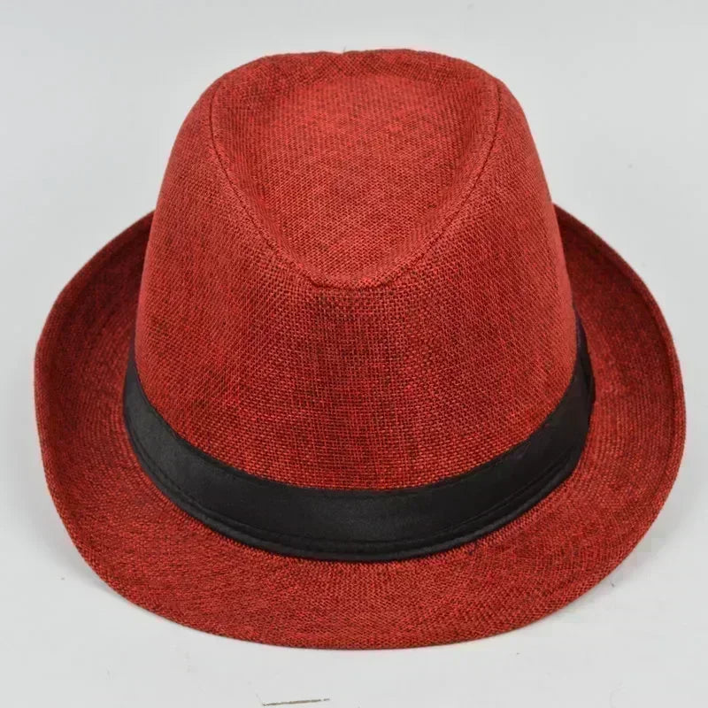 Herren Baumwoll-Leinen Hut – Jazzhut, Englischer Gentleman Hut, Vielseitig & Modisch Kaufschwan®
