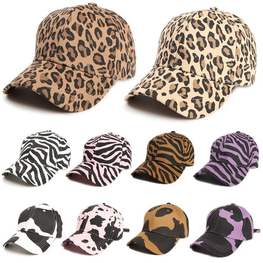 Leopard Print Baumwoll Baseballkappe | Herren & Damen Snapback Hip Hop Hat | Frühling & Sommer Sonnenhut | Verstellbare Peaked Cap Kaufschwan®
