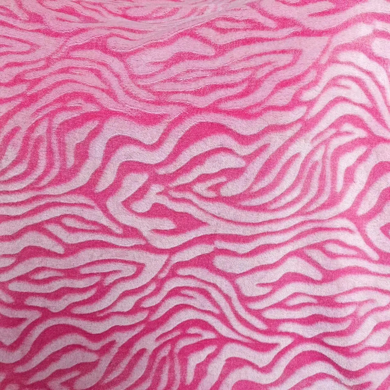 3D Zebra Flanell Fleece Zwillingsdecke – Leicht, superweich & gemütlich mit Gepardenmuster für Couch, Sofa & Bett Kaufschwan® Rosa 127x152 cm