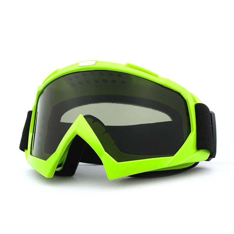 Transparente Skibrille – Winddichte Motorrad- & Fahrradbrille | HD Anti-Beschlag Schneebrille für Outdoor Sport & Winteraktivitäten Kaufschwan® Schwarz-Grün