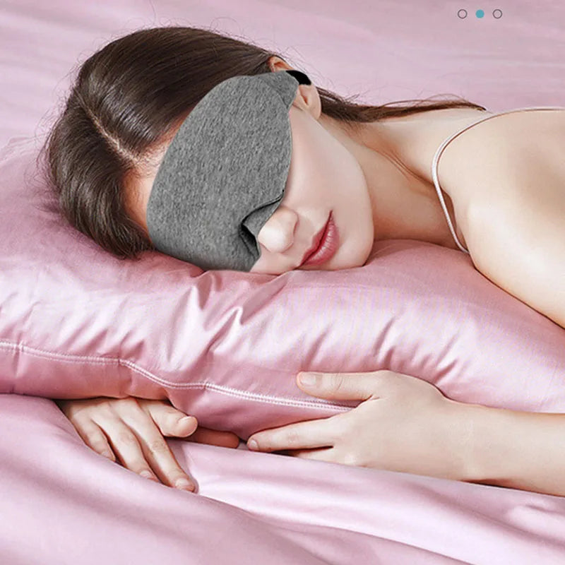 Baumwolle Schlafmaske | Lichtundurchlässige, Weiche & Bequeme Augenbinde | Augenabdeckung für Schlaf & Reisen Kaufschwan®