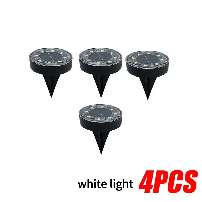LED Outdoor Solar Bodeneinbauleuchte – IP68 Wasserdicht, Weg-, Terrassen-, Hof- & Einfahrtbeleuchtung für Garten Kaufschwan® Weißes Licht-4 Stück