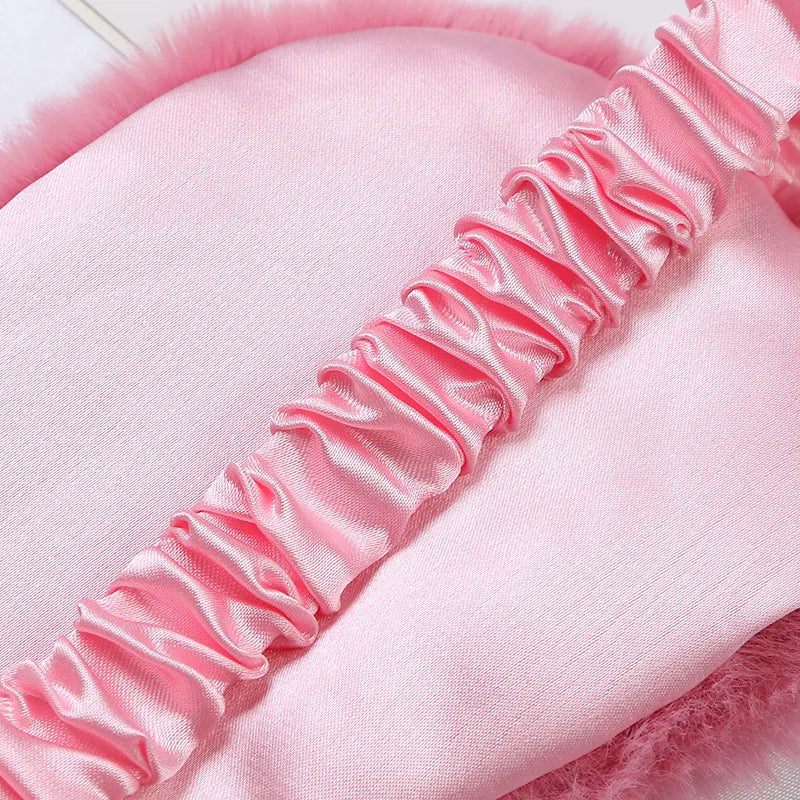 Plüsch Schlafmaske | Weiche & Niedliche Love-Cloud Augenbinde | Bequeme Augenabdeckung für Nickerchen, Reisen & Entspannung Kaufschwan®