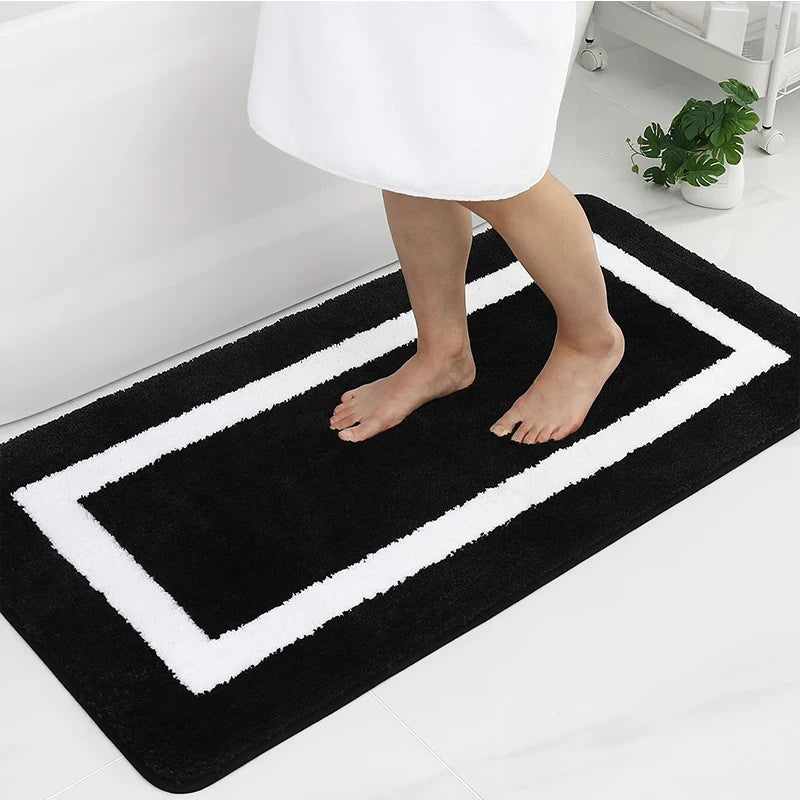 Weiche Saugfähige Badematte – Rutschfester, Schnelltrocknender Plüschteppich für Bad & Schlafzimmer Kaufschwan®
