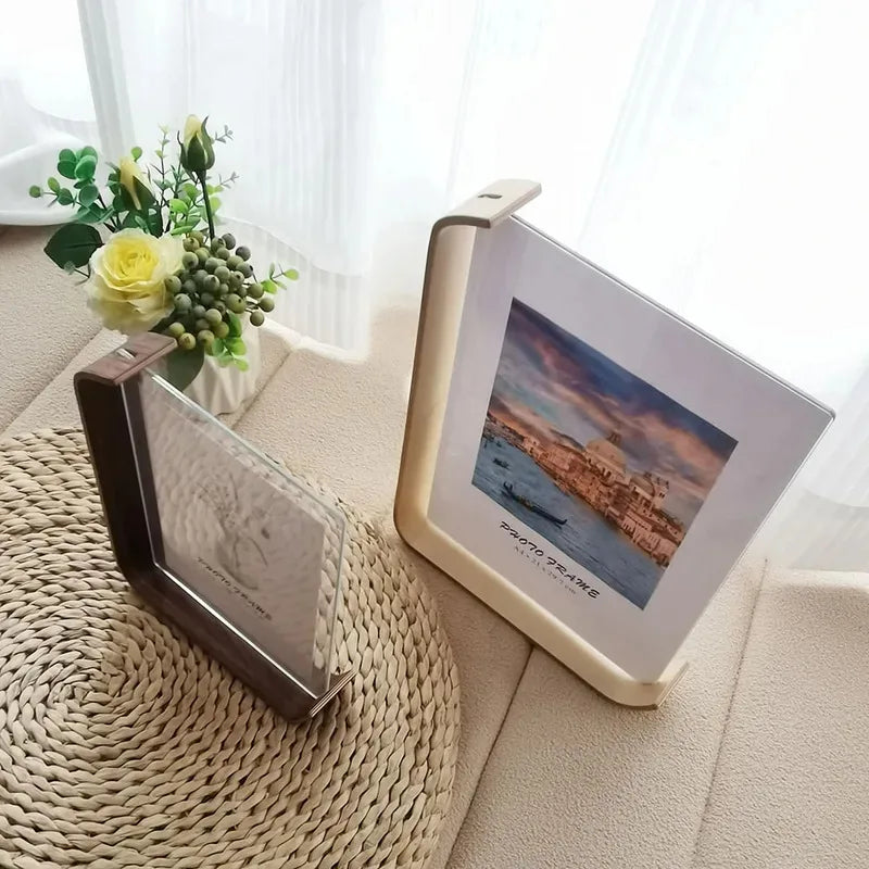 Acryl Holz Doppelseitiger Bilderrahmen – Desktop Dekoration für Hochzeit und Feier Kaufschwan®