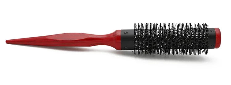 Professionelle Antistatische Rundbürste – Wildschweinborsten Föhn- & Lockenbürste | Styling-Tool für Lockiges Haar & Salon