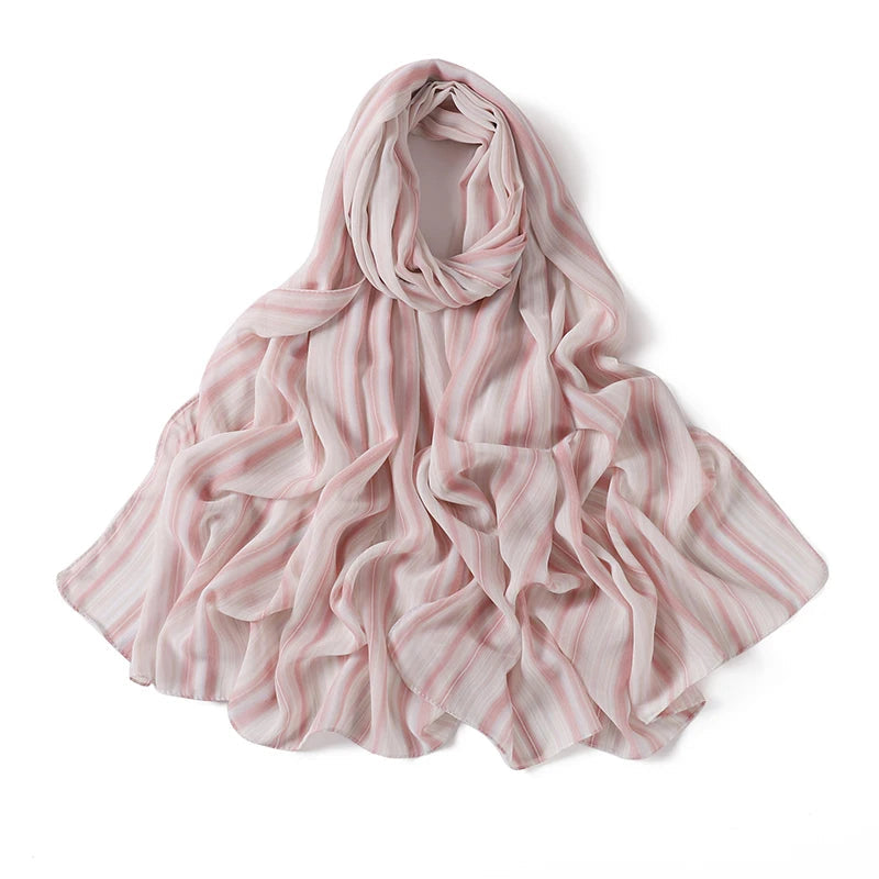 Sommer Boho Chiffon Hijab – Leopard & Aquarell Muster | Ultraleichter Atmungsaktiver Muslimischer Schal für Strand & Reisen Kaufschwan®