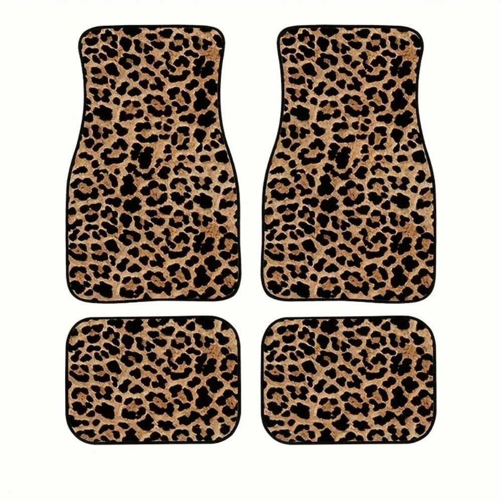 4-teiliges Autoschalenmatten-Set – Robuste Gummirückseite, Persisches Teppichmuster, Schmutzresistenter Bodenschutz Kaufschwan®